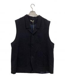 Gorsch（ゴーシュ）の古着「WOOLRAYON VELVETYARN WAISTCOAT」｜ネイビー