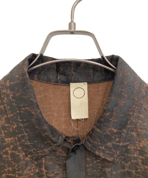 O project（オープロジェクト）O project (オープロジェクト) DORO DYED SILK BALLOON SHIRT ブラウン サイズ:M 未使用品の古着・服飾アイテム