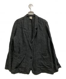 fig LONDON（フィグロンドン）の古着「LINEN TWEED jacket」｜グレー