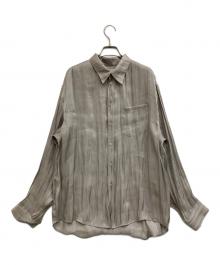 TODAYFUL（トゥデイフル）の古着「Crepesatin Over Shirts」｜グリーン