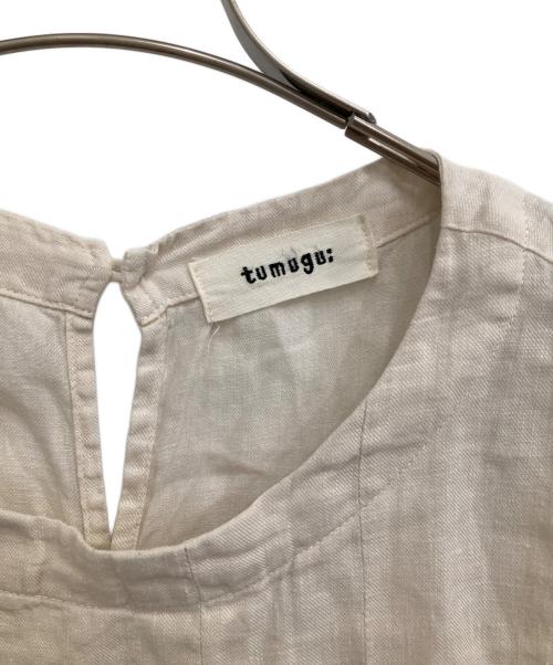 tumugu（ツムグ）tumugu (ツムグ) リネンワンピース アイボリー サイズ:FREEの古着・服飾アイテム