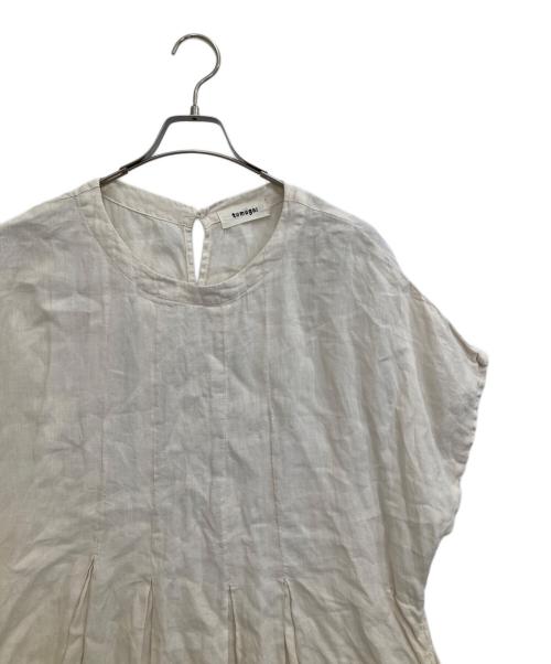 tumugu（ツムグ）tumugu (ツムグ) リネンワンピース アイボリー サイズ:FREEの古着・服飾アイテム