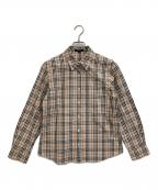 BURBERRY LONDONバーバリーロンドン）の古着「長袖ノバチェックシャツ」｜ブラウン