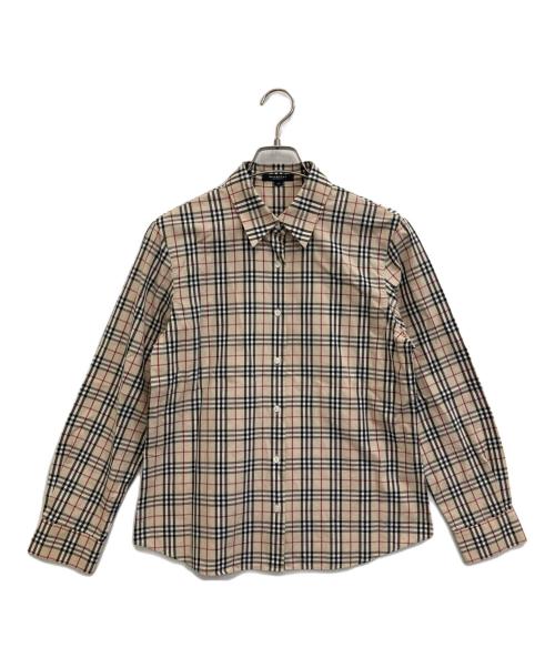 BURBERRY LONDON（バーバリーロンドン）BURBERRY LONDON (バーバリーロンドン) 長袖ノバチェックシャツ ブラウン サイズ:42の古着・服飾アイテム