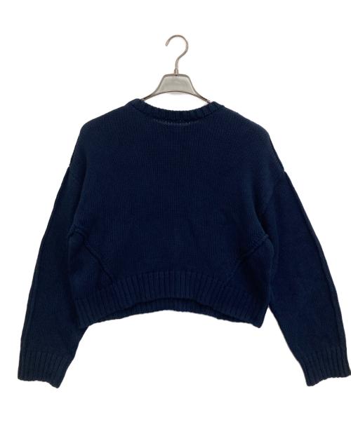 HER LIP TO（ハーリップトゥ）Her lip to (ハーリップトゥ) Share The Love Knit Top ネイビー サイズ:FREEの古着・服飾アイテム