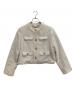 Her lip to（ハーリップトゥ）の古着「Silky White Tweed Jacket」｜アイボリー