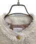 中古・古着 Her lip to (ハーリップトゥ) Silky White Tweed Jacket アイボリー サイズ:M：7000円