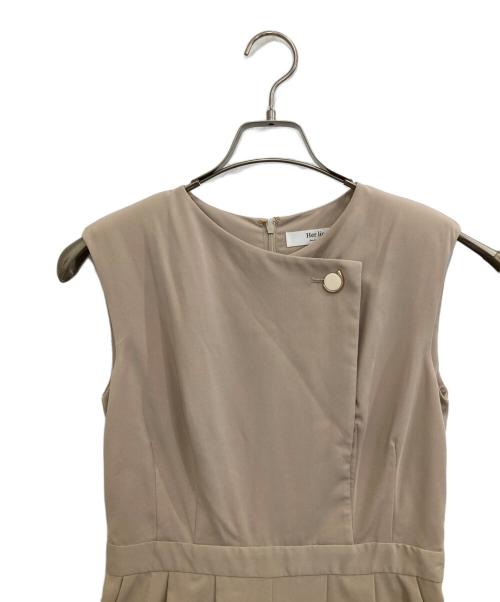 HER LIP TO（ハーリップトゥ）Her lip to (ハーリップトゥ) Two-Way Collar Jumpsuit ベージュ サイズ:Mの古着・服飾アイテム
