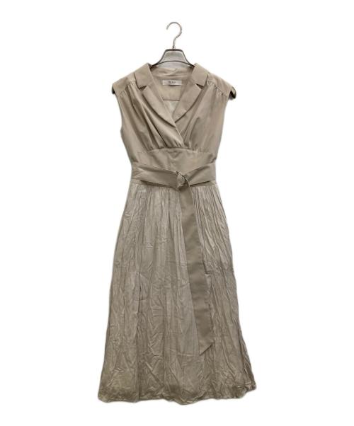 HER LIP TO（ハーリップトゥ）Her lip to (ハーリップトゥ) Classic Oxford Belted Dress ベージュ サイズ:Ｓの古着・服飾アイテム
