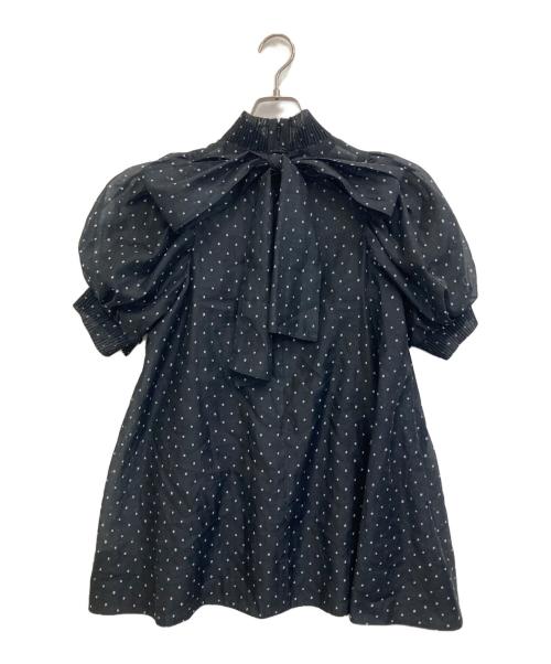 CELFORD（セルフォード）CELFORD (セルフォード) バックリボンシアーブラウス ブラック サイズ:36の古着・服飾アイテム