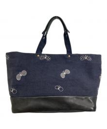 mina perhonen（ミナ ペルホネン）の古着「calzone bag」｜ネイビー