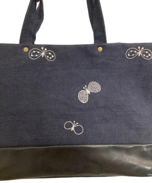 mina perhonen（ミナ ペルホネン）mina perhonen (ミナ ペルホネン) calzone bag ネイビーの古着・服飾アイテム