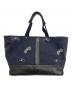 中古・古着 mina perhonen (ミナ ペルホネン) calzone bag ネイビー：18000円