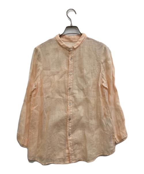 Pal'las Palace（パラスパレス）PAL'LAS PALACE (パラスパレス) リネンシャツ ピンクの古着・服飾アイテム