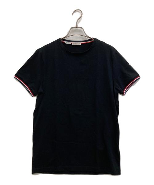 MONCLER（モンクレール）MONCLER (モンクレール) スリムフィットTシャツ ブラック サイズ:Mの古着・服飾アイテム