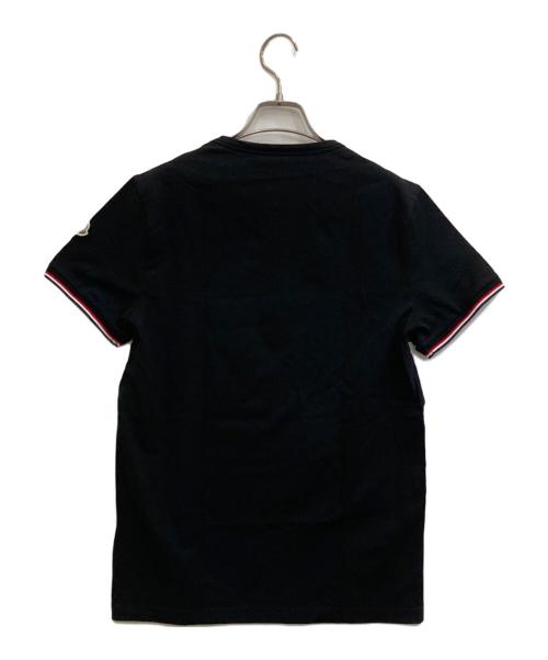 MONCLER（モンクレール）MONCLER (モンクレール) スリムフィットTシャツ ブラック サイズ:Mの古着・服飾アイテム