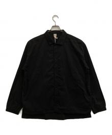 JACKMAN（ジャックマン）の古着「Crepe Coach Shirt」｜ブラック
