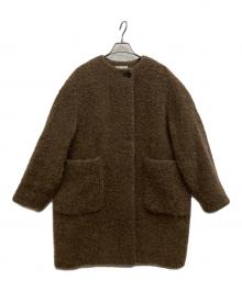 IENA（イエナ）の古着「ループツイードコクーンコート」｜ブラウン