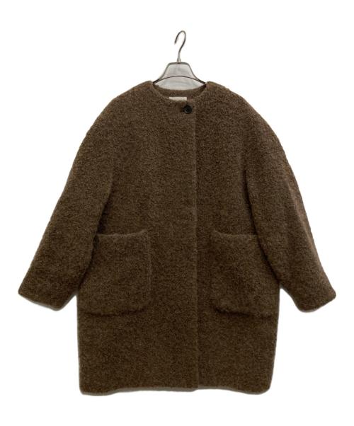 IENA（イエナ）IENA (イエナ) ループツイードコクーンコート ブラウン サイズ:38の古着・服飾アイテム