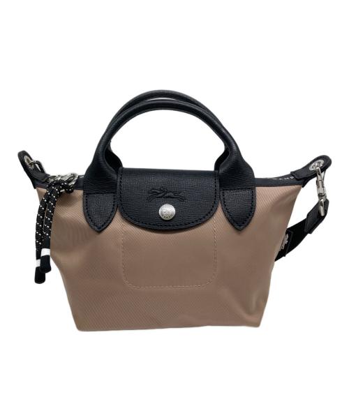 LONGCHAMP（ロンシャン）LONGCHAMP (ロンシャン) ル プリアージュ エナジー トップハンドルバッグ ベージュの古着・服飾アイテム