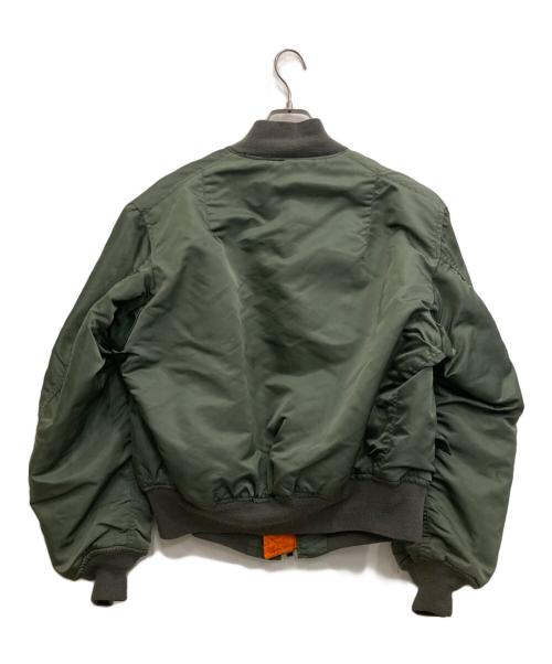 US ARMY（ユーエスアーミー）US ARMY (ユーエスアーミー) フライトジャケット オリーブ サイズ:LARGEの古着・服飾アイテム