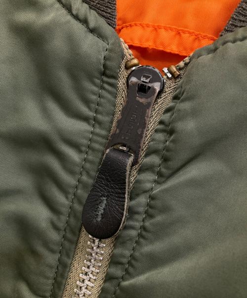 US ARMY（ユーエスアーミー）US ARMY (ユーエスアーミー) フライトジャケット オリーブ サイズ:LARGEの古着・服飾アイテム