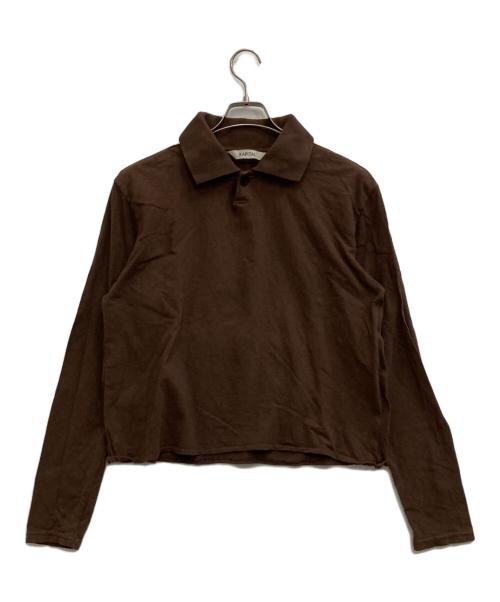 KAPITAL（キャピタル）KAPITAL (キャピタル) 長袖ポロシャツ ブラウン サイズ:-の古着・服飾アイテム