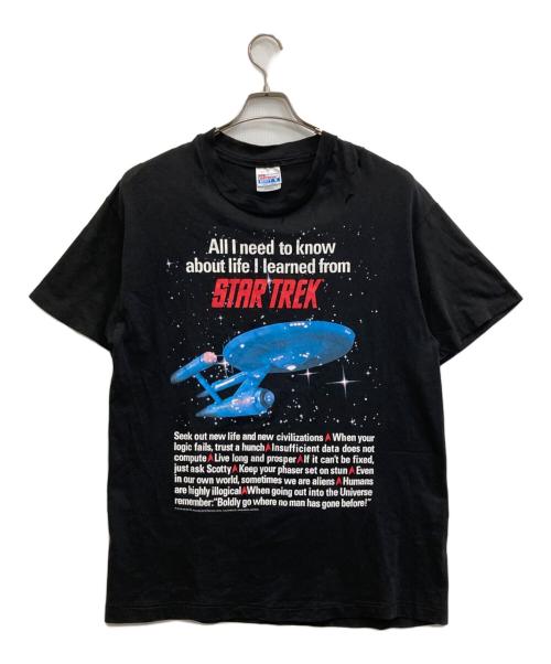 Hanes（ヘインズ）Hanes (ヘインズ) スタートレックTシャツ ブラック サイズ:Ｌの古着・服飾アイテム