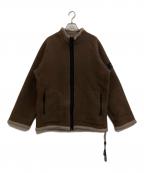C.P COMPANYシーピーカンパニー）の古着「フリース裏ボアジャケット」｜ブラウン