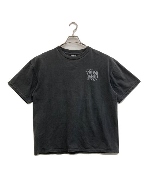 stussy（ステューシー）stussy (ステューシー) プリントTシャツ ブラック サイズ:Ｌの古着・服飾アイテム