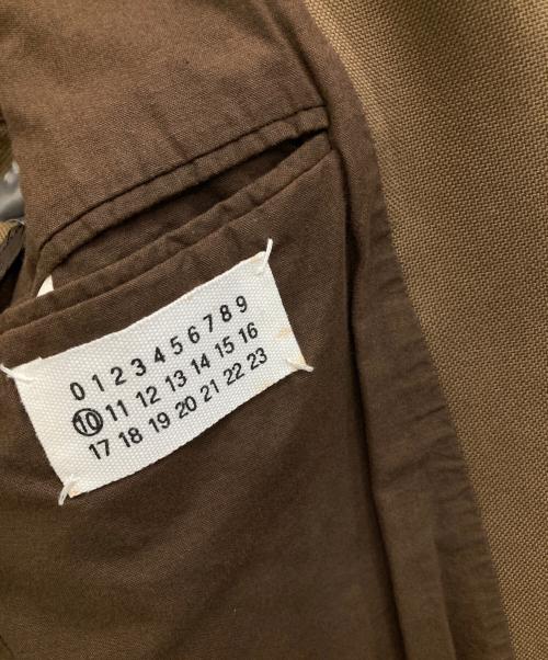Maison Martin Margiela（メゾンマルタンマルジェラ）Maison martin Margiela (メゾンマルタンマルジェラ) コットンテーラードジャケット ブラウン サイズ:48の古着・服飾アイテム
