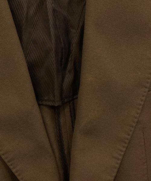 Maison Martin Margiela（メゾンマルタンマルジェラ）Maison martin Margiela (メゾンマルタンマルジェラ) コットンテーラードジャケット ブラウン サイズ:48の古着・服飾アイテム