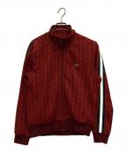 LACOSTEラコステ）の古着「モノグラムジャガードトラックジャケット」｜レッド