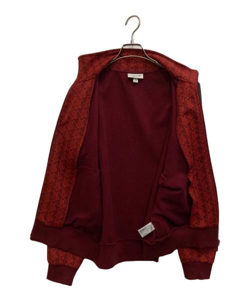 LACOSTE（ラコステ）LACOSTE (ラコステ) モノグラムジャガードトラックジャケット レッド サイズ:Mの古着・服飾アイテム