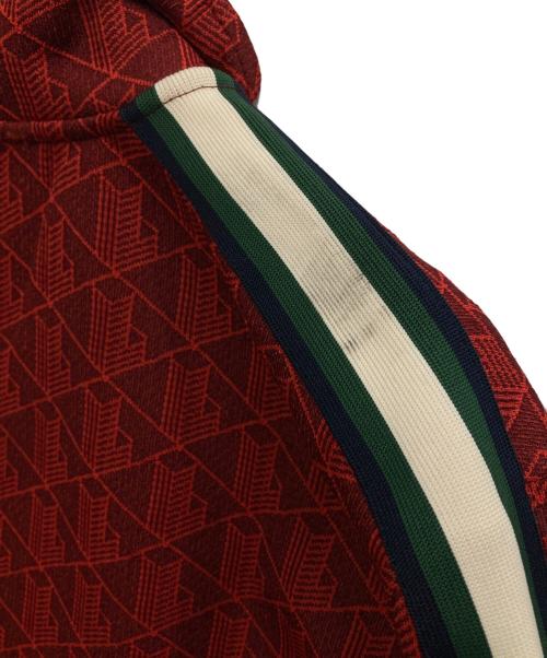 LACOSTE（ラコステ）LACOSTE (ラコステ) モノグラムジャガードトラックジャケット レッド サイズ:Mの古着・服飾アイテム