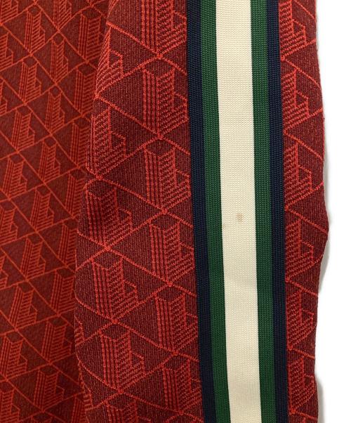 LACOSTE（ラコステ）LACOSTE (ラコステ) モノグラムジャガードトラックジャケット レッド サイズ:Mの古着・服飾アイテム