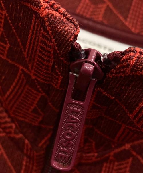 LACOSTE（ラコステ）LACOSTE (ラコステ) モノグラムジャガードトラックジャケット レッド サイズ:Mの古着・服飾アイテム