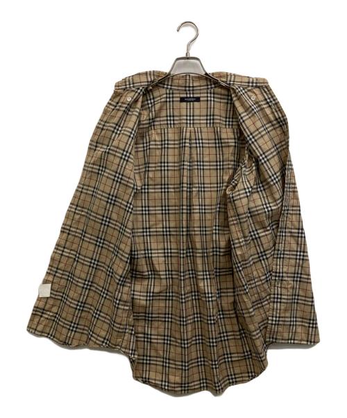 BURBERRY LONDON（バーバリーロンドン）BURBERRY LONDON (バーバリーロンドン) ノバチェックシャツ ブラウン サイズ:-の古着・服飾アイテム
