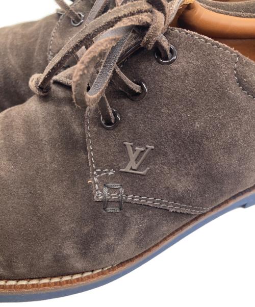 LOUIS VUITTON（ルイ ヴィトン）LOUIS VUITTON (ルイ ヴィトン) スウェードシューズ ブラウン サイズ:7 1/2の古着・服飾アイテム