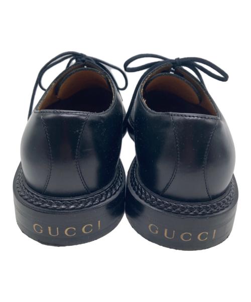 GUCCI（グッチ）GUCCI (グッチ) ダービーシューズ ブラック サイズ:7の古着・服飾アイテム