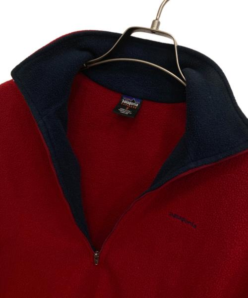 Patagonia（パタゴニア）Patagonia (パタゴニア) ハーフジップフリースプルオーバー レッド サイズ:Sの古着・服飾アイテム