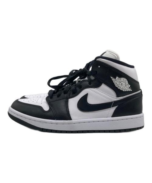 NIKE（ナイキ）NIKE (ナイキ) エア ジョーダン 1 MID ホワイト×ブラック サイズ:25の古着・服飾アイテム