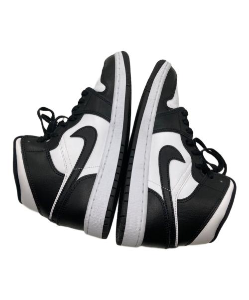 NIKE（ナイキ）NIKE (ナイキ) エア ジョーダン 1 MID ホワイト×ブラック サイズ:25の古着・服飾アイテム