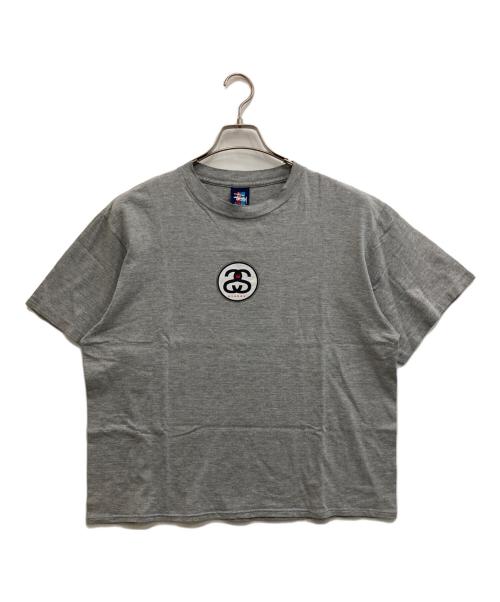 stussy（ステューシー）stussy (ステューシー) シャネルロゴTシャツ グレー サイズ:XLの古着・服飾アイテム