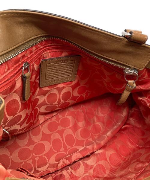 COACH（コーチ）COACH (コーチ) レザーハンドバッグ ブラウンの古着・服飾アイテム