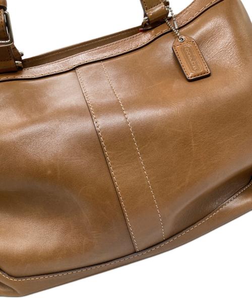 COACH（コーチ）COACH (コーチ) レザーハンドバッグ ブラウンの古着・服飾アイテム