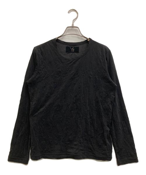 Y's（ワイズ）Y's (ワイズ) WRINKLE JERSEY Y'S STITCH LONG SLEEVE T グレー サイズ:2の古着・服飾アイテム