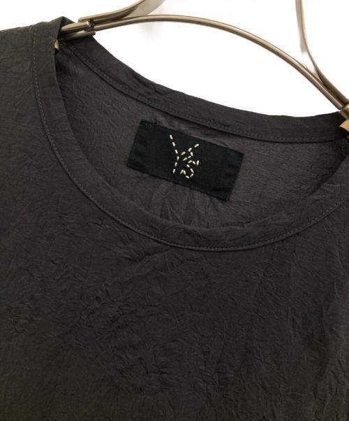 Y's（ワイズ）Y's (ワイズ) WRINKLE JERSEY Y'S STITCH LONG SLEEVE T グレー サイズ:2の古着・服飾アイテム