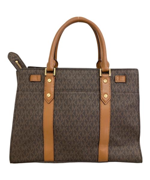 MICHAEL KORS（マイケルコース）MICHAEL KORS (マイケルコース) ヌーボー ハミルトン サッチェル 2WAYバッグ ブラウンの古着・服飾アイテム