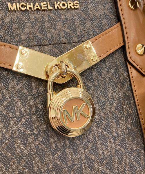 MICHAEL KORS（マイケルコース）MICHAEL KORS (マイケルコース) ヌーボー ハミルトン サッチェル 2WAYバッグ ブラウンの古着・服飾アイテム